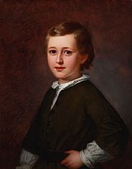 Portrait of Danish ballet master and choreographer August Bournonville's son Edmond Mozart August (1846-1904)