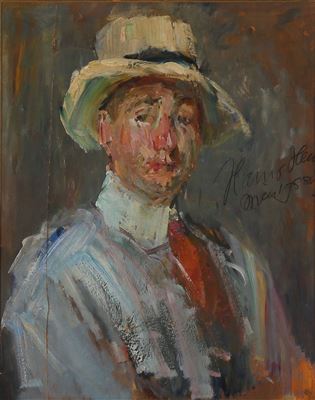 Portrait of Hans Hendrik Henningsen: Portrait of a gentleman, presumably the artist's self-portrait
