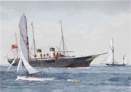 The Russian Imperial yacht "Standart"