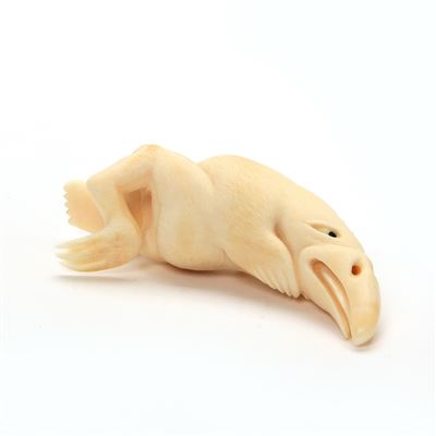 Sperm whale teeth tupilak