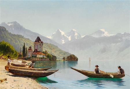 By Thuner Lake in Switzerland