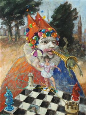 The clown and the rope-walker
