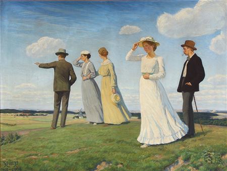 Paa Bakken. Sommerdag by Rudolf Rud-Petersen - Auction record, sale price, and art valuation. Compare with similar artists and explore comparable artworks.