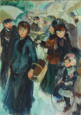 Parisian street life, after Renoir