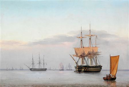 A Russian frigate and a corvette