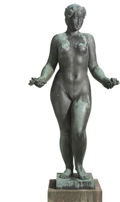 "Stående pige med blomster (Blomsterpigen)" (Standing girl with flowers / The Flower Girl)