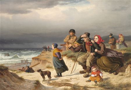 Storm on the west coast of Jutland by Peter Raadsig - Auction record, sale price, and art valuation. Compare with similar artists and explore comparable artworks.