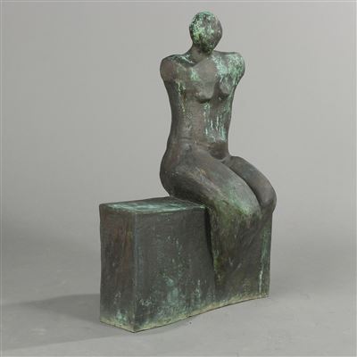 Seated female figure