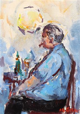 Portrait of Ib Eisner: Self portrait