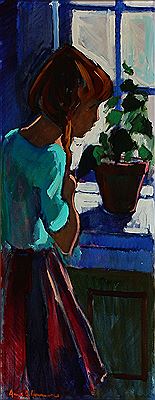 Girl in a window