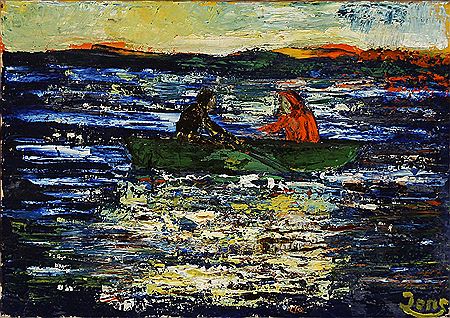 Boat and sunset