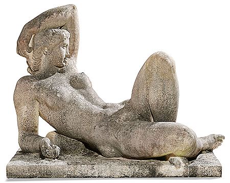 Reclining young girl, (1942-43)