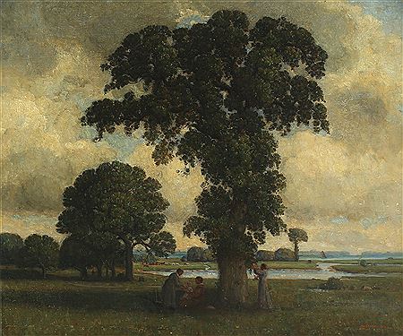 Landscape with picnic party by Kristian Mohl-Hansen - Auction record, sale price, and art valuation. Compare with similar artists and explore comparable artworks.