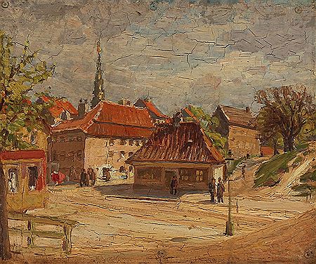 Scene from Guard House at Amager town gate, Christianshavn, Denmark