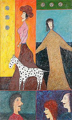 "Klosterfolket" by Stig Weye-Hansen - Auction record, sale price, and art valuation. Compare with similar artists and explore comparable artworks.
