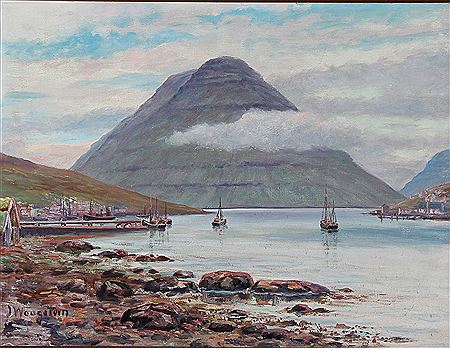Landscape from the Faroe Islands.