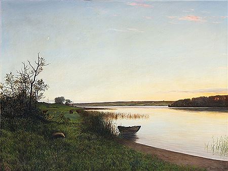 Landscape with a lake.