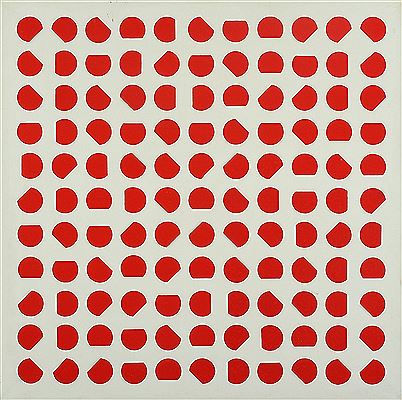 Composition with red circles.