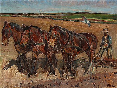 Harvest scene by Lauritz Mikkelsen - Auction record, sale price, and art valuation. Compare with similar artists and explore comparable artworks.