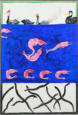Motif with sea animals by Soren Kjaersgaard - Auction record, sale price, and art valuation. Compare with similar artists and explore comparable artworks.