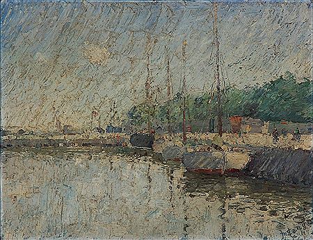 Harbour scape and River scape. by Niels Erik Lange - Auction record, sale price, and art valuation. Compare with similar artists and explore comparable artworks.