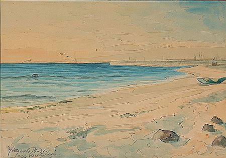 From a Danish Beach by Lars Nielsen - Auction record, sale price, and art valuation. Compare with similar artists and explore comparable artworks.