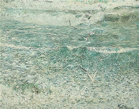Coastal scene with seagulls by Knut Hansen - Auction record, sale price, and art valuation. Compare with similar artists and explore comparable artworks.