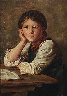 A girl reading