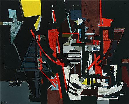 Abstract scenery from a harbour