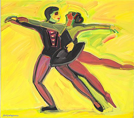Ballet dancers by Hans Voigt Steffensen - Auction record, sale price, and art valuation. Compare with similar artists and explore comparable artworks.