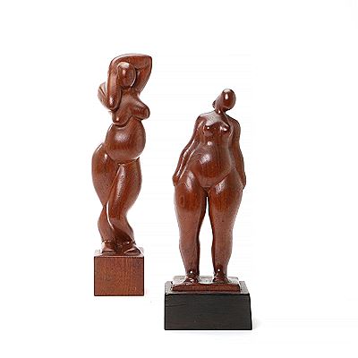 Two standing female figures.