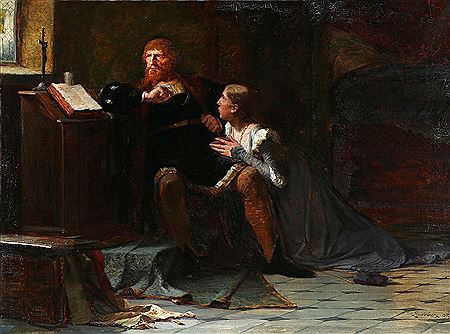 "Christian II". Queen Elisabeth praying Christian II of Denmark for saving the life of Torben Oxe. by Hans Peter Lindeburg - Auction record, sale price, and art valuation. Compare with similar artists and explore comparable artworks.