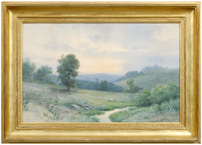 Sunset in the Blueridge by Edwin Jr Lamasure - Auction record, sale price, and art valuation. Compare with similar artists and explore comparable artworks.