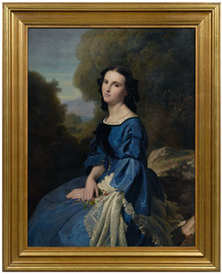 YOUNG WOMAN IN BLUE