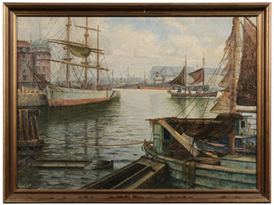 Ships and Fishing Vessels at Port