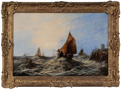 Stormy Coastal Scene