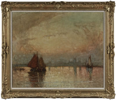 Sample artwork by Peter Moffat Lindner (1852 - 1949), known for painting - View similar artists and auction records