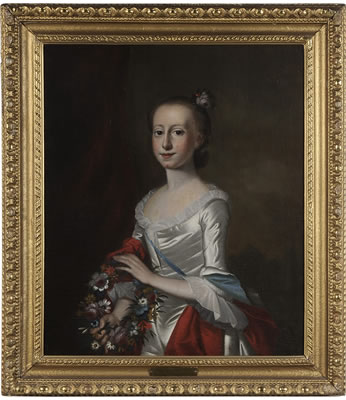 Elizabeth Allen Deas (1742-1802), marriage portrait at the age of sixteen by Jeremiah Theus - Auction record, sale price, and art valuation. Compare with similar artists and explore comparable artworks.