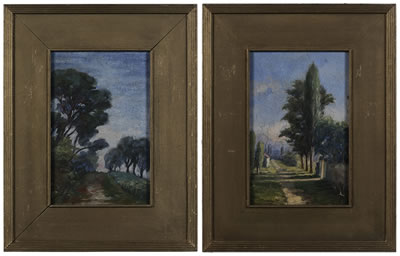 Pair of landscapes