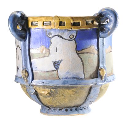 Monumental ceramic vessel by Erik Gronborg - Auction record, sale price, and art valuation. Compare with similar artists and explore comparable artworks.
