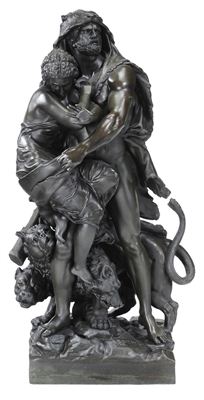 Hercules, Athena and Cerebere by Ernest Rancoulet - Auction record, sale price, and art valuation. Compare with similar artists and explore comparable artworks.