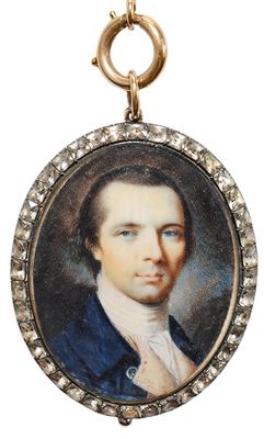 Portrait miniature of Joseph Bellinger (1773-1830) by Henry Benbridge - Auction record, sale price, and art valuation. Compare with similar artists and explore comparable artworks.