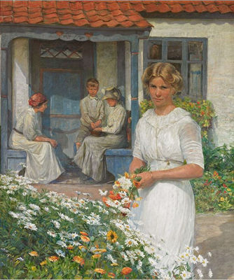 Summer by the Artist House by Knud Erik Larsen - Auction record, sale price, and art valuation. Compare with similar artists and explore comparable artworks.