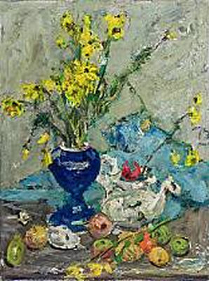 Still Life with Flowers by Peter Rostrup Boyesen - Auction record, sale price, and art valuation. Compare with similar artists and explore comparable artworks.
