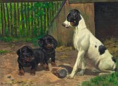 Sample artwork by Simon Ludvig Ditlev Simonsen (1841 - 1928), known for animal painting - View similar artists and auction records