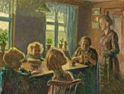 Sample artwork by Kristen Bjerre (1869 - 1943), known for painting - View similar artists and auction records