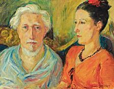 Portrait of Madame Bourret and J. F. Willumsen