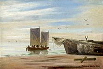 Fisherboats at the beach, Skagen