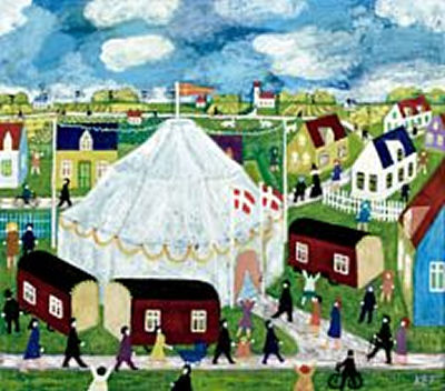 Sample artwork by Knud Erik Faergemann (Born 1925), known for painting - View similar artists and auction records