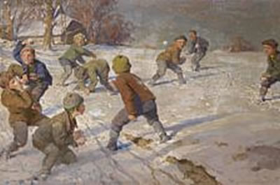 Snowball fight